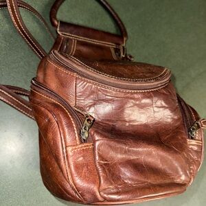 Chaos Leather Collection Rich Brown Leather Bag